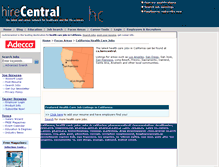 Tablet Screenshot of california.hirecentral.com