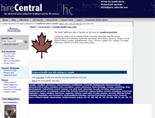 Tablet Screenshot of canada.hirecentral.com